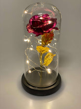 Kép betöltése a galériamegjelenítőbe: Világító LED-es rózsa, vörös
